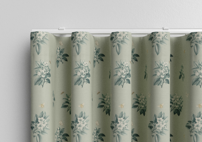 Upton, Apple Spray Bud Green - Made to Measure Curtains - Image 13